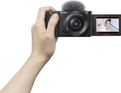 Sony ZV-E10 + 16-50mm + 10-18mm + grip GP-VPT2BT + mikrofon ECM-W2BT